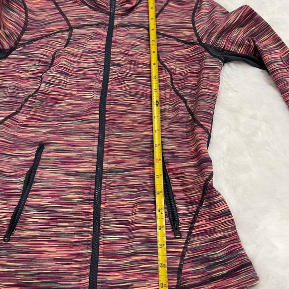 Women's Zella Striped Running Jacket
Pink Striped  with Mesh Gray Back - Picture 10 of 10